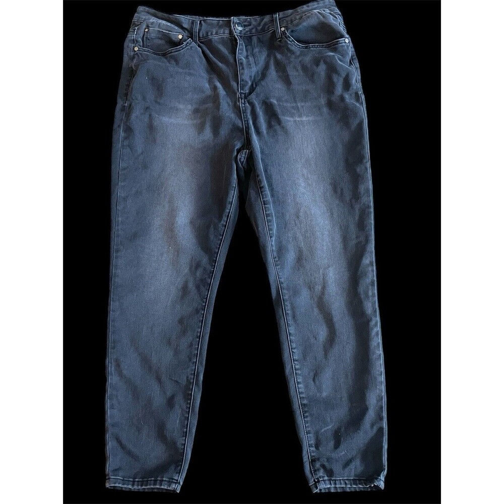 Seven7 Ultra High Rise Legging Jeans Black, Size 18W